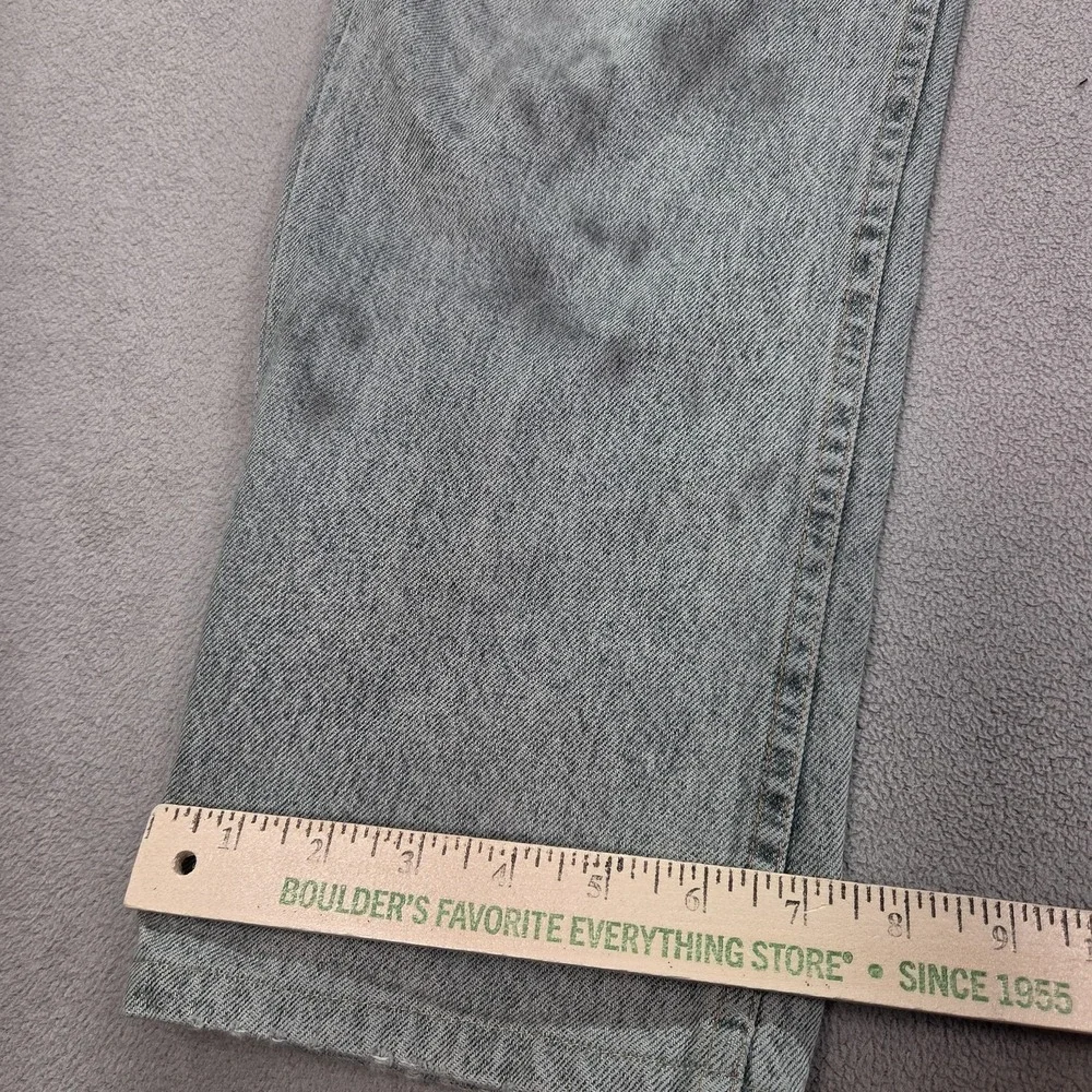 Vintage Levis 501 Jeans Mens Gray Wash Made USA‎ Button Stained 90s Fits 29x29